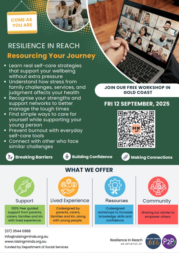 Gold Coast workshop flyer with information from event page