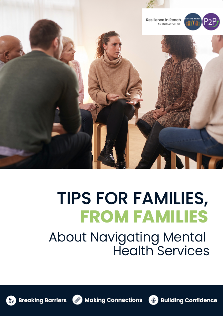 Cover of resource tips for families from families about navigating mental health services