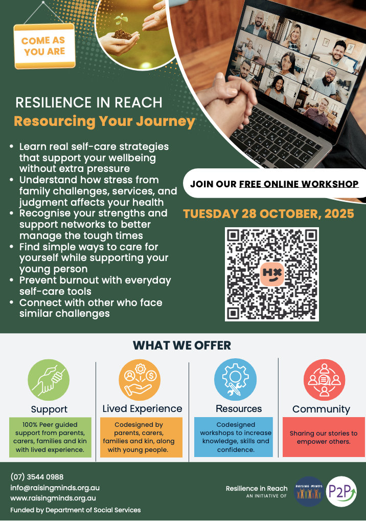 Resourcing Your Journey flyer with text from event